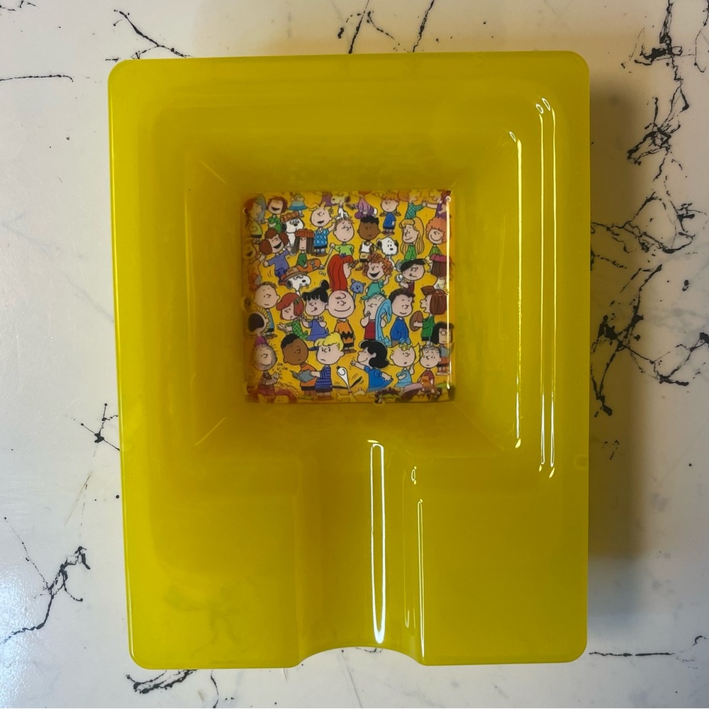 Yellow Peanuts Gang Cigar Ashtray - Charlie Brown Collage Ashtray